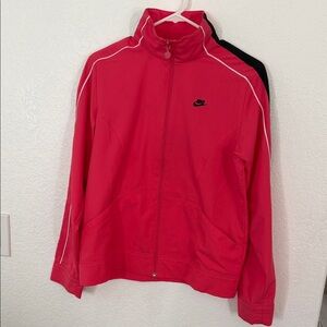 Vintage Nike Red and Black Track Jacket